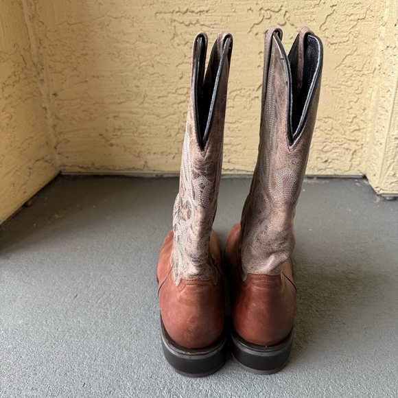 Masterson Boot Co. Men's Cowboy Western Boots Sz 11 Square Toe Brown - Picture 4 of 14